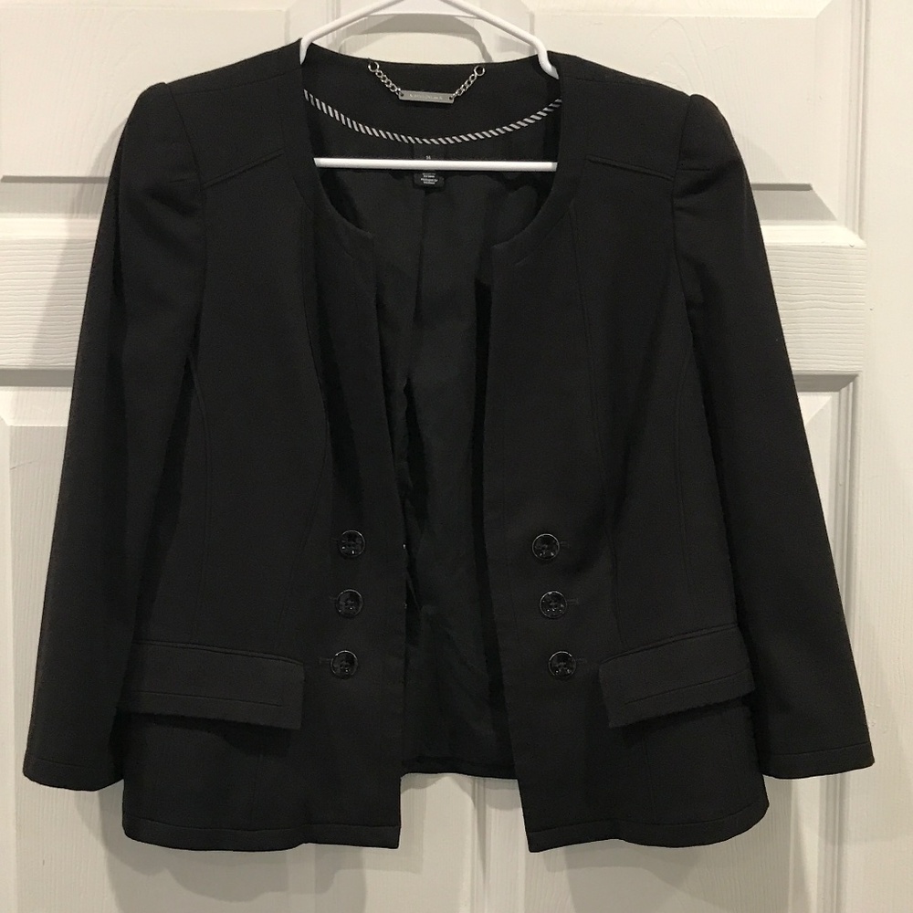 White House Black Market Black Blazer Size 14